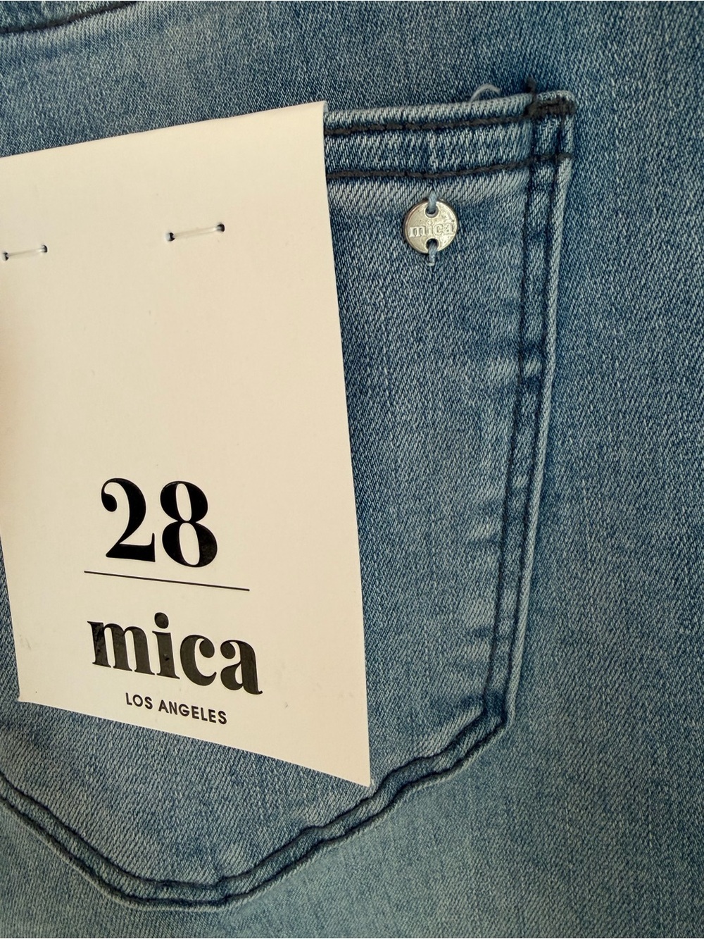 Mica Wide Leg Jean Womens Size 28 Light Wash Stretch Comfortable Denim New - Picture 11 of 16